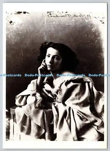 D306175 Sarah Bernardt Felix Nadar 1859 Bogen Paris S P A D E M Rapoport Druck