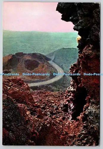 D306243 Lanzarote Blick vom Feuerberg RO FOTO Barcelona RO Nr 453 Pos