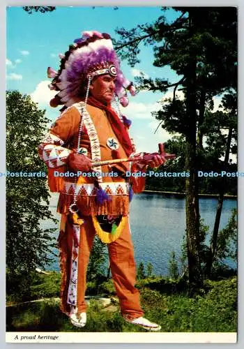 D306309 Kanada bunte Insignien der Vergangenheit Ein stolzes Erbe Indianerhäuptling Wilso