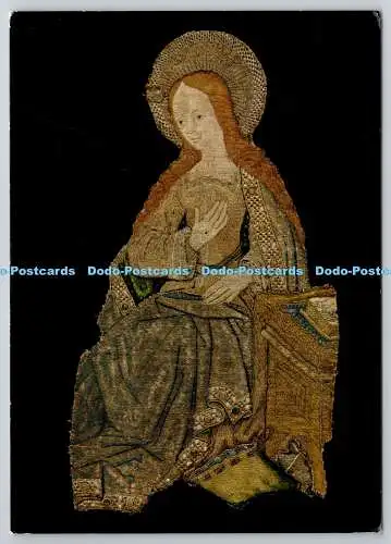 D306313 London Victoria and Albert Museum 1991 Virgin Mary Embroidered linen Pos