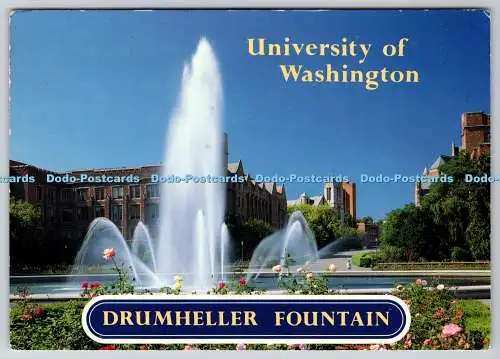 D314364 Seattle. University of Washington. Drumheller Brunnen. Charles Adams. S