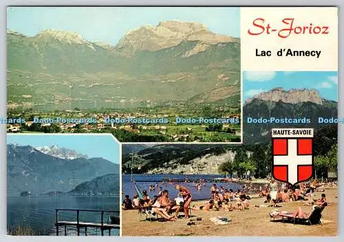 D312298 St. Jorioz Lac d Annecy. Vue Generale et la Tournette. G. Rossat Mignod.