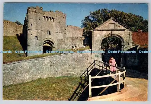 D312304 Isle of Wight. Schloss Carisbrooke. Das Gateway. J. Arthur Dixon. Newport.
