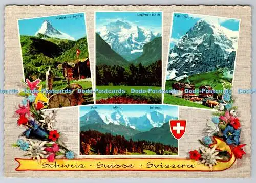 D312306 Svizzera. Eiger. Mönch. Jungfrau. Rowesa. Multi View