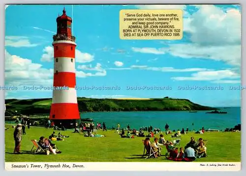D312311 Plymouth Hacke. Devon. Smeaton Tower. John Hinde. E. Ludwig