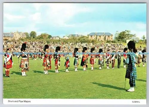 D312312 Drum and Pipe Majors. E. T. W. Dennis. Scarborough
