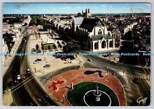 D312321 Orleans. Loiret. Platz Gambetta. Eglise Saint Paterne. Greff