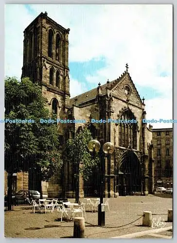 D312522 La Place et l eglise St Pierre. Elcecolor. Bordeaux. Der Freundschaftspost