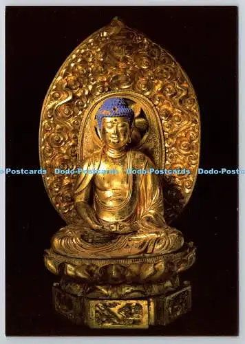 D312615 Amida Buddha Figur auf Lotus aus Japan. Centenary Gallery. Heini Schnee