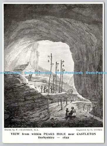 D312672 Blick von Peaks Hole in der Nähe von Castleton. Derbyshire. F. Chantrey R.A