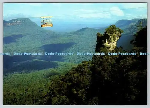 D312947 Orphan Rock. Jamison Valley. Einzigartiges Merkmal der Blue Mountains. Barte