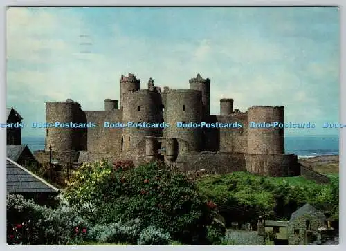 D312955 Harlech Castle. Gwynedd. Blick von Osten. Y Swyddfa Gymreig Welsh Office.