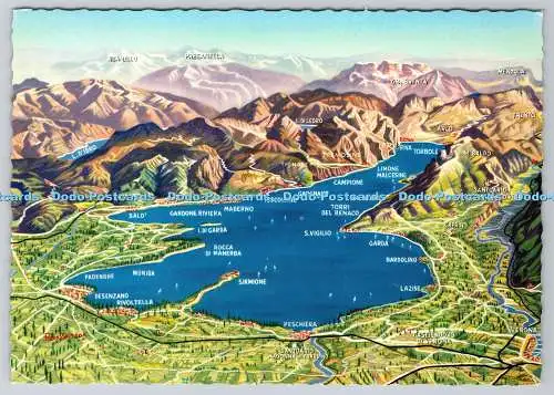 D313089 Gardasee Plan. M. Rossi Brescia