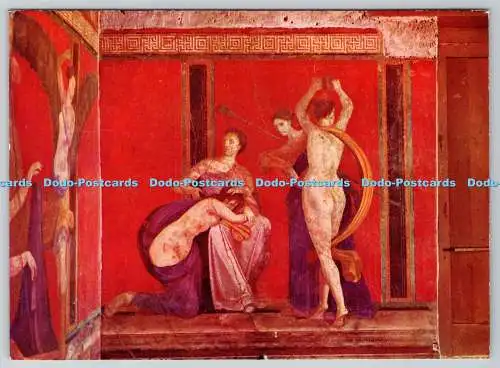 D316911 Pompeji Ausgrabungen. Landhaus der Mysterien Tanz eines Bacchante.