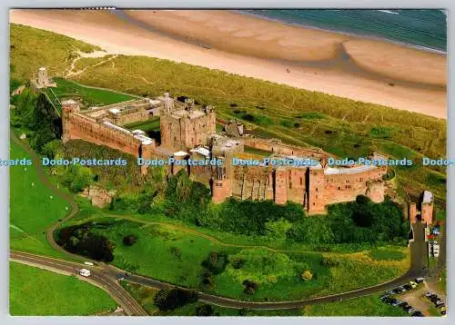 D314082 Northumbria. Schloss Bamburgh. Landschaftliche Fotos. Northumbrian Postkarten. Mikrofon