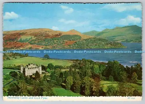 D314101 Inveraray Castle und Loch Fyne. Valentine Drucker und Verlage. Dunde