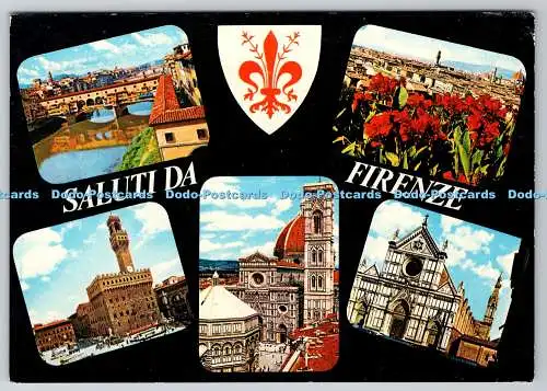 D314110 Saluti da Firenze. Bonechi 1973. O.V.E.T. OVET. Fotocolor. Kodak Ekta