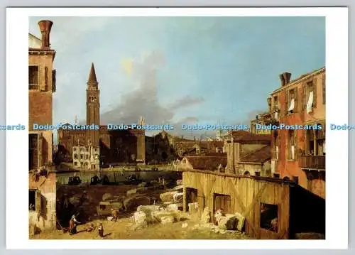 D313125 The Stonemason Yard. Canaletto. Verkauft zur Unterstützung der National Gallery. Lo