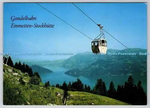 D316953 Gondelbahn Emmetten Stockhutte. Große Sonnenterrasse. Verlag Engelberge