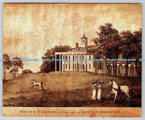 D314129 Mount Vernon. Der Sitz des verstorbenen Generals G. Washington. Wilhelm Birke 1801