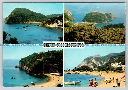 D316972 Corfou Paleokastritsa. Postkarte. Multi View