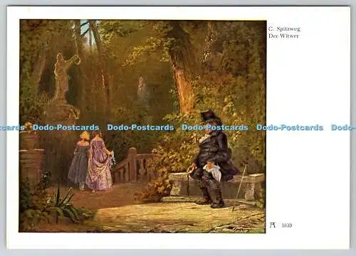 D313156 C. Spitzweg. Der Witwer. F. A. Ackermanns Kunstverlag. München