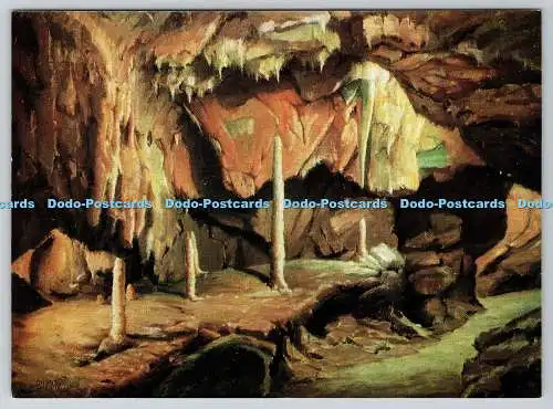 D314142 Torquay. Kents Cavern. Berühmter Stalagmit. Hermert Truman. A.R.W.A. Be