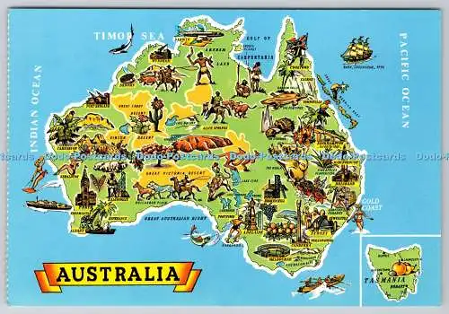 D314148 Karte. Australien. Engelander Enterprises. Sydney. EE 8. Postkarte. Multi vi
