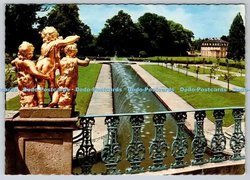 D313166 Schloss und Park Wilhelmsthal. Blick von der Grotte zum Schloss. Jahre Kun