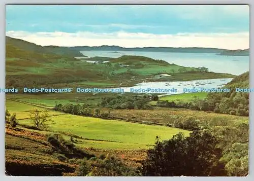 D314152 Argyll. Kilmelford. Loch Na Cille und Loch Melfort von Loch Avich Road.