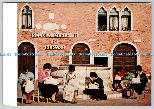 D317011 Scuola Merletti di Burano. Venezia. Ente per la Tutela del Prodotto Tipi