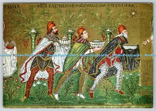 D314192 Ravenna. S. Apollinare Nuovo. Die drei Magier. Ed. Dante. Italien. Postkarte