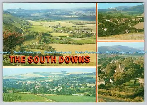 D313213 The South Downs. Bramber. Poynings. J. Salmon Ltd. Sevenoaks. Kent. Mult