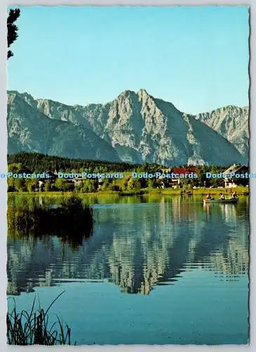 D322266 Seefeld. Tirol. Wildsee gegen Wetterstein