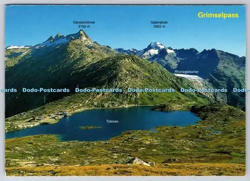 D314211 Bern. Kantonsgrenze Wallis. Grimselpass. Foto Klopfenstein. Adelboden.