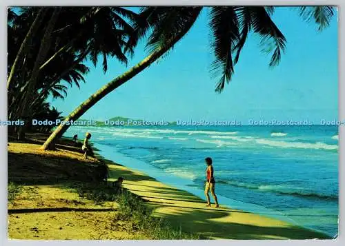 D317048 Playa del Mar Caribe. Venezuela. K. Weidmann. Tarjetas Santiago. Montana