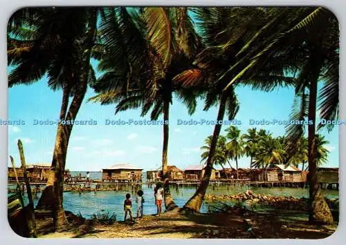 D314225 Venezuel.a Edo. Zulia. Viviendas Lacustres en Sinamaica. Intana. Postwagen