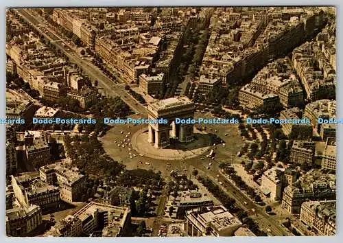 D317057 Flug über Paris. Triumphbogen. Abeille Cartes. Lyna Paris. PM Massy. 1
