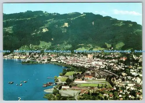 D317063 Bregenz am Bodensee gegen Pfander. Jahre Foto Risch Lau. Osterreich