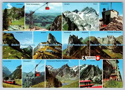 D317071 Alpstein. Agfacolor. Foto Gross St Gallen O St Fiden. Multi View