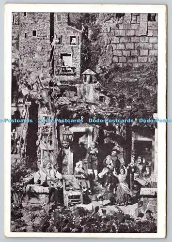 D322309 Monumentale Weihnachtskrippe Napoletan. Die Tarantella. Basilika Ss. Cosma