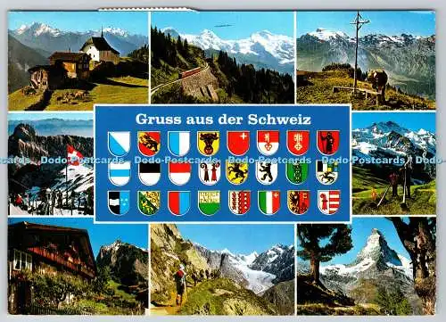 D314263 Gruss aus der Schweiz. Fotoglob. Zürich. Vevey. N. 19796. PM. Winterthu