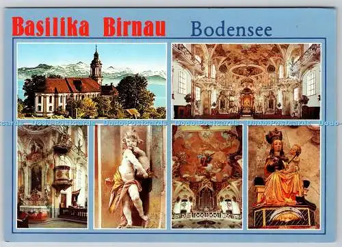 D314265 Bodensee. Basilika Birnau. Franz Milz. Füssen. Allgäu. Postkarte. Multi V