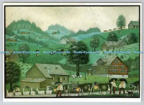 D314267 Galerie Ida Niggli AG. Niederteufen und Zürich. Albert Manser. Rinder auf