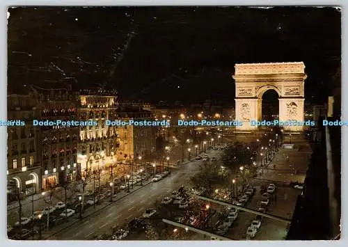 D314269 Paris. Champs Elysees und Triumphbogen. Lyna Paris. Italcolor. Couleur