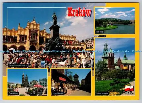 D314271 Polen. Krakau. Altstadtansicht. Studio Pastell. Piotr Kapala. Nr. 0062. Pos