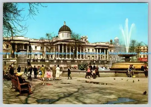 D314272 London. Trafalgar Square. Nationalgalerie. Treuhänder. Bedruckt in Scotlan