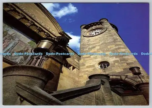 D314273 Horniman Museum. Townsends Uhrturm. Michael Harding. Vintage Karte