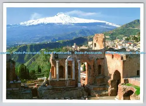 D314323 Taormina. Griechisches Theater. Nigri Antonino. Griechenland. PM. Chias. 1998. Postca