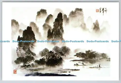D313368 Fluss Lijiang im Morgennebel. Guangxi People Publishing House